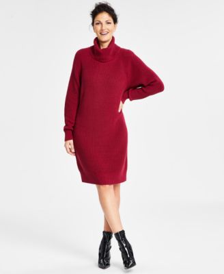 turtleneck sweater dress